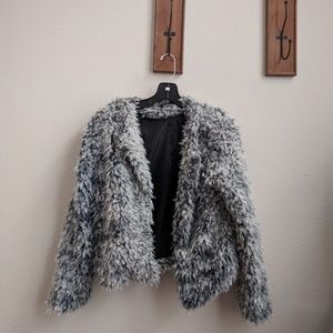 Boohoo Shaggy Faux Fur Coat